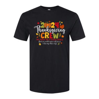 Family Thanksgiving 2024 Thanksgiving Crew Turkey Softstyle CVC T-Shirt