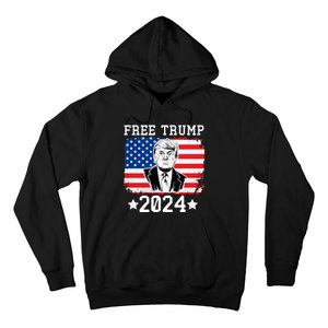 Free Trump 2024 Donald Trump USA Election Hoodie