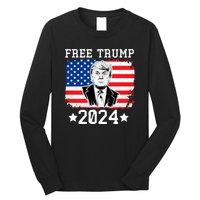 Free Trump 2024 Donald Trump USA Election Long Sleeve Shirt