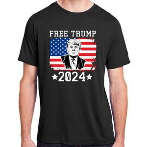 Free Trump 2024 Donald Trump USA Election Adult ChromaSoft Performance T-Shirt