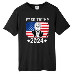 Free Trump 2024 Donald Trump USA Election Tall Fusion ChromaSoft Performance T-Shirt