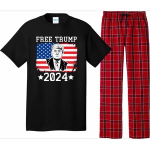 Free Trump 2024 Donald Trump USA Election Pajama Set