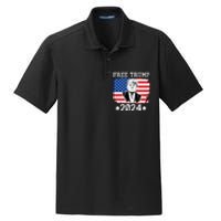 Free Trump 2024 Donald Trump USA Election Dry Zone Grid Polo