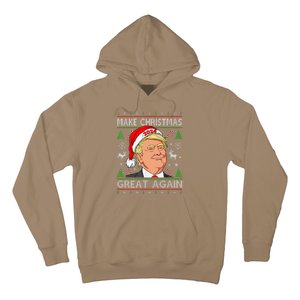 Funny Trump 2024 Make Christmas Great Again Ugly Sweater Hoodie