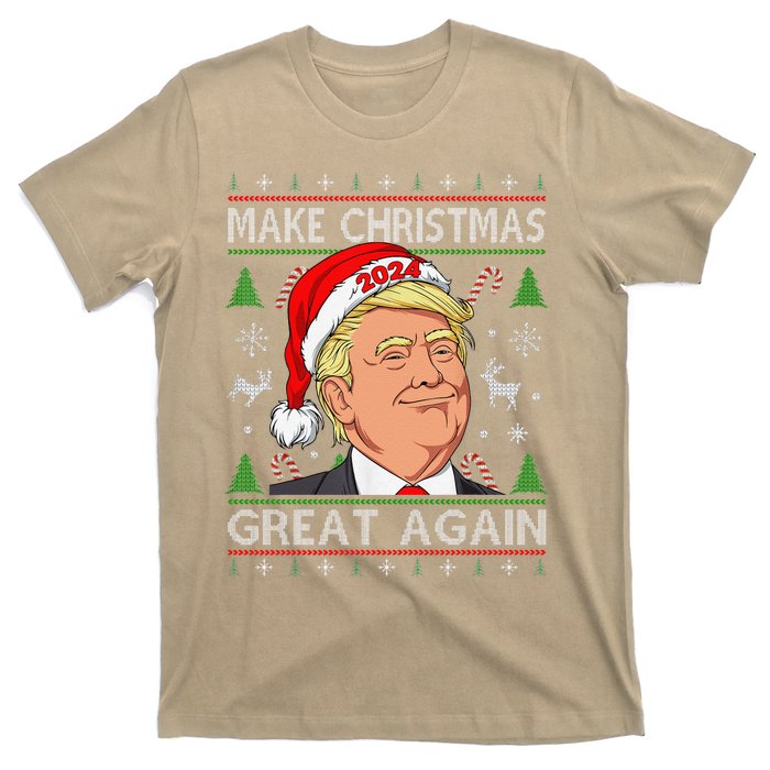 Funny Trump 2024 Make Christmas Great Again Ugly Sweater T-Shirt