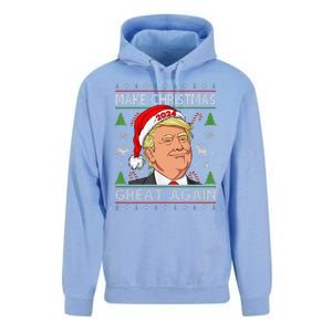 Funny Trump 2024 Make Christmas Great Again Ugly Sweater Unisex Surf Hoodie