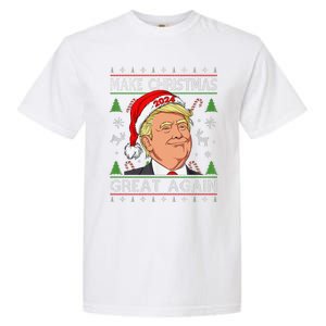 Funny Trump 2024 Make Christmas Great Again Ugly Sweater Garment-Dyed Heavyweight T-Shirt