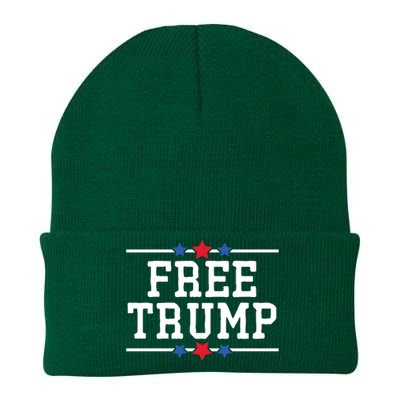 Free Trump 2024 Donald Trump USA Election Knit Cap Winter Beanie