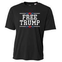 Free Trump 2024 Donald Trump USA Election Cooling Performance Crew T-Shirt