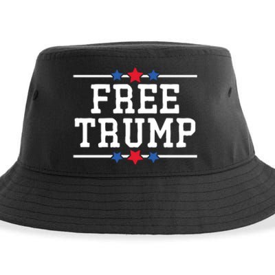 Free Trump 2024 Donald Trump USA Election Sustainable Bucket Hat