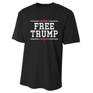 Free Trump 2024 Donald Trump USA Election Performance Sprint T-Shirt