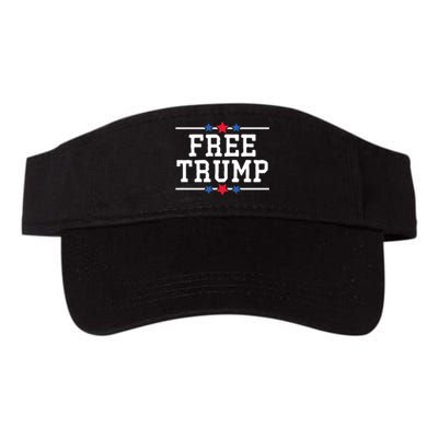 Free Trump 2024 Donald Trump USA Election Valucap Bio-Washed Visor