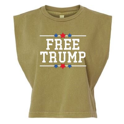 Free Trump 2024 Donald Trump USA Election Garment-Dyed Women's Muscle Tee