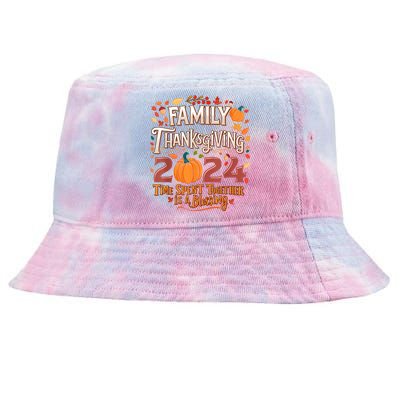 Family Thanksgiving 2024 Thanksgiving Crew Matching Group Tie-Dyed Bucket Hat