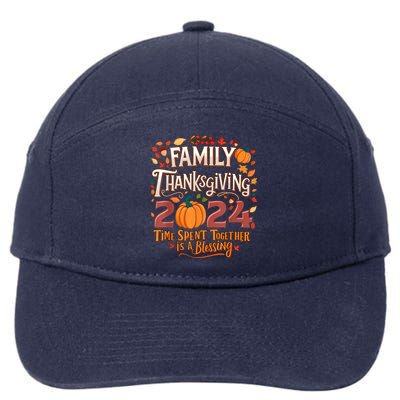 Family Thanksgiving 2024 Thanksgiving Crew Matching Group 7-Panel Snapback Hat