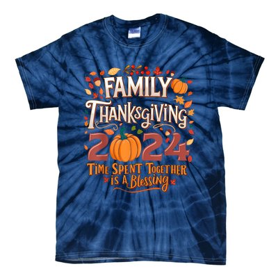 Family Thanksgiving 2024 Thanksgiving Crew Matching Group Tie-Dye T-Shirt