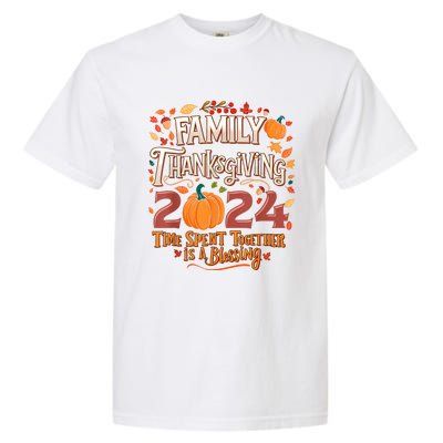 Family Thanksgiving 2024 Thanksgiving Crew Matching Group Garment-Dyed Heavyweight T-Shirt