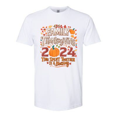 Family Thanksgiving 2024 Thanksgiving Crew Matching Group Softstyle CVC T-Shirt