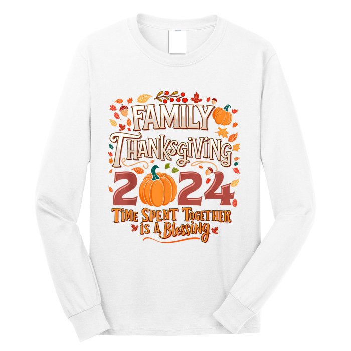 Family Thanksgiving 2024 Thanksgiving Crew Matching Group Long Sleeve Shirt