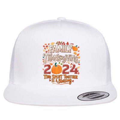 Family Thanksgiving 2024 Thanksgiving Crew Matching Group Flat Bill Trucker Hat