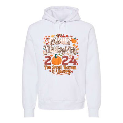 Family Thanksgiving 2024 Thanksgiving Crew Matching Group Premium Hoodie