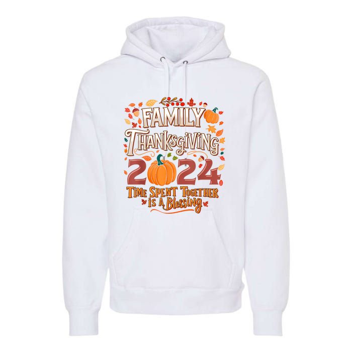 Family Thanksgiving 2024 Thanksgiving Crew Matching Group Premium Hoodie