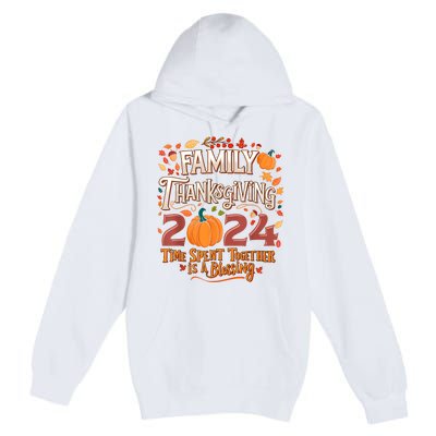 Family Thanksgiving 2024 Thanksgiving Crew Matching Group Premium Pullover Hoodie