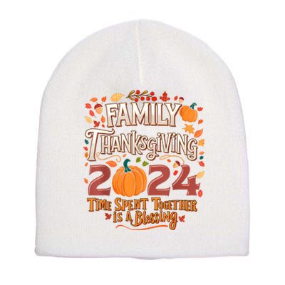 Family Thanksgiving 2024 Thanksgiving Crew Matching Group Short Acrylic Beanie