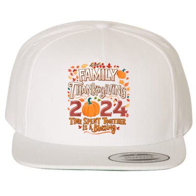 Family Thanksgiving 2024 Thanksgiving Crew Matching Group Wool Snapback Cap