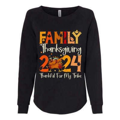 Family Thanksgiving 2024 Crew Dabbing Turkey Group Matching Gift Womens California Wash Sweatshirt