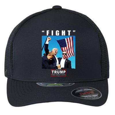 Fight Trump 2024 Take America Back Pennsylvania Rally Shooting Flexfit Unipanel Trucker Cap