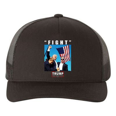 Fight Trump 2024 Take America Back Pennsylvania Rally Shooting Yupoong Adult 5-Panel Trucker Hat