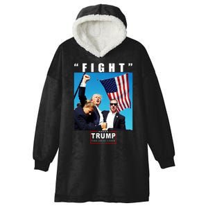 Fight Trump 2024 Take America Back Pennsylvania Rally Shooting Hooded Wearable Blanket