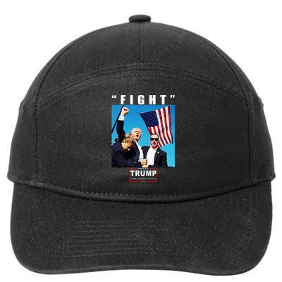 Fight Trump 2024 Take America Back Pennsylvania Rally Shooting 7-Panel Snapback Hat