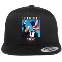 Fight Trump 2024 Take America Back Pennsylvania Rally Shooting Flat Bill Trucker Hat