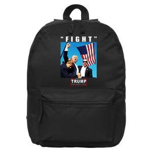 Fight Trump 2024 Take America Back Pennsylvania Rally Shooting 16 in Basic Backpack