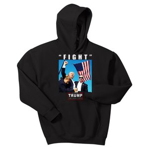 Fight Trump 2024 Take America Back Pennsylvania Rally Shooting Kids Hoodie