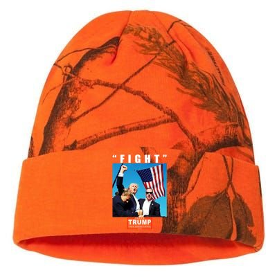 Fight Trump 2024 Take America Back Pennsylvania Rally Shooting Kati Licensed 12" Camo Beanie