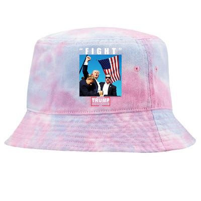 Fight Trump 2024 Take America Back Pennsylvania Rally Shooting Tie-Dyed Bucket Hat