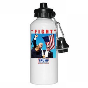 Fight Trump 2024 Take America Back Pennsylvania Rally Shooting Aluminum Water Bottle