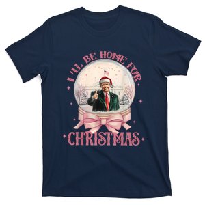 Funny Trump 2024 ILl Be Home Christmas Santa Xmas Pajamas T-Shirt