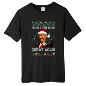 Funny Trump 2024 Make Christmas Great Again Cool Gift Tall Fusion ChromaSoft Performance T-Shirt