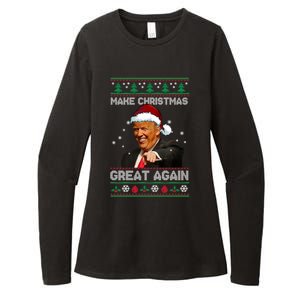 Funny Trump 2024 Make Christmas Great Again Cool Gift Womens CVC Long Sleeve Shirt