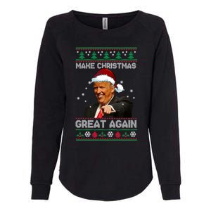 Funny Trump 2024 Make Christmas Great Again Cool Gift Womens California Wash Sweatshirt