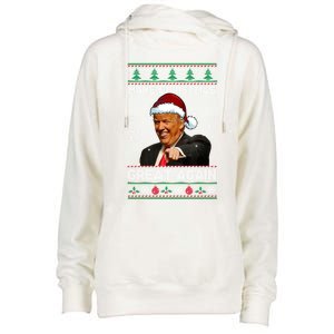 Funny Trump 2024 Make Christmas Great Again Cool Gift Womens Funnel Neck Pullover Hood