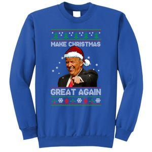 Funny Trump 2024 Make Christmas Great Again Cool Gift Sweatshirt