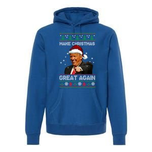 Funny Trump 2024 Make Christmas Great Again Cool Gift Premium Hoodie