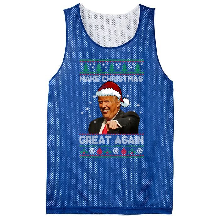 Funny Trump 2024 Make Christmas Great Again Cool Gift Mesh Reversible Basketball Jersey Tank