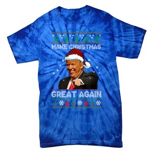 Funny Trump 2024 Make Christmas Great Again Cool Gift Tie-Dye T-Shirt