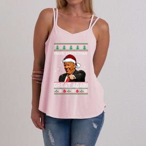 Funny Trump 2024 Make Christmas Great Again Cool Gift Women's Strappy Tank